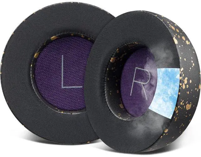 Main image of Cooling Gel Replacement Ear Pads Cushions for Plantronics BackBeat Pro Wireless Noise Canceling Headphones, Earpads with Ice Silk Fabric, High-Density Noise Isolation Foam - Black Gold