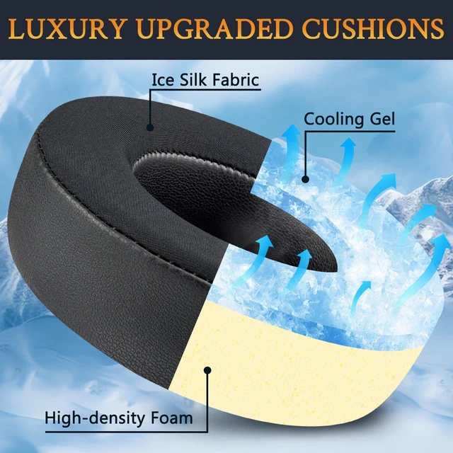 Alt view image 3 of 6 - Cooling Earpads for Plantronics BackBeat Pro(Gen 1.0) - Black | Not Fit BackBeat Pro 2