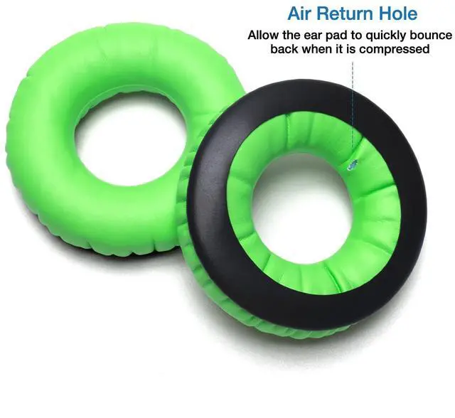 Alt view image 3 of 7 - Green Replacement Ear Pads Foam Cushion Headband Compatible with Sennheiser HD25 HD 25 HD 25-1 HD25-1ii HD25SP HMD25 HME25 HMEC25 Headphones