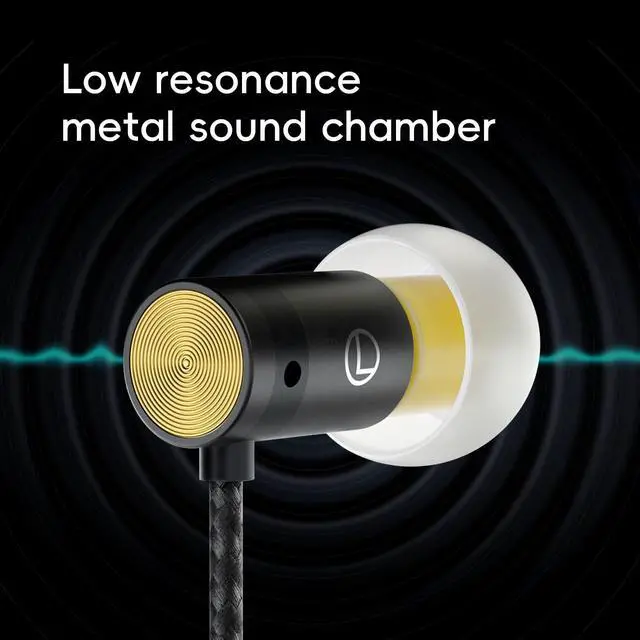 Alt view image 6 of 7 - Yves HiFi in-Ear Monitors Wired with Titanium Drivers 6mm Micro-Dynamic N52 Magnet Dual-Density Ear Tips for Earphones Enthusiasts