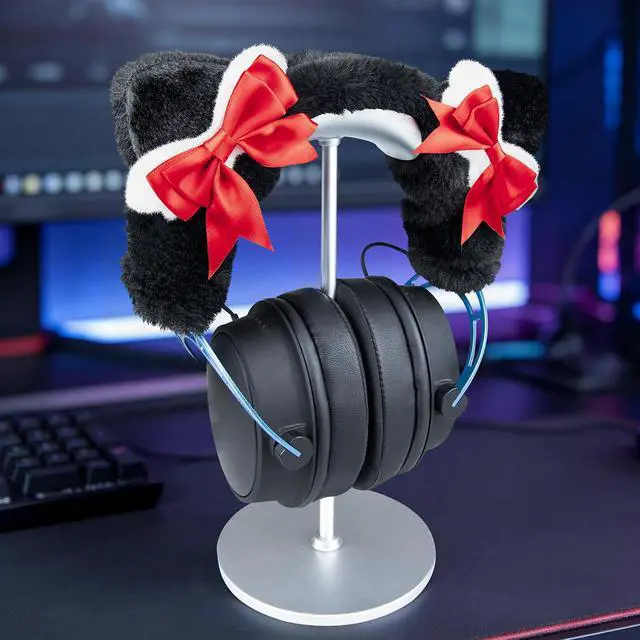 Alt view image 4 of 5 - Headband Cover Protector for HyperX Cloud 1/2/2 Core/3/3S/Alpha/Alpha S/Core/CloudX Gaming Headsets, Decorative Headstrap Part - Black