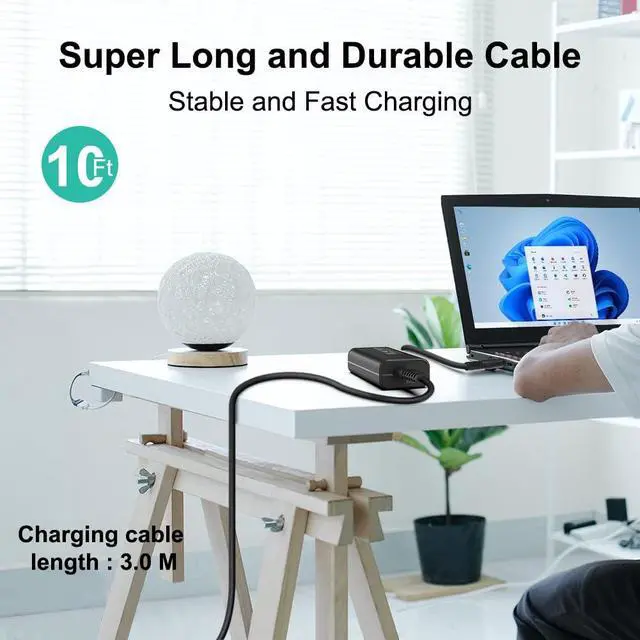 Alt view image 5 of 6 - UL Listed 65W USB C Charger Compatible with LG Gram 14 15 16 17 Series 17Z90N 16Z90P 15Z90N 14Z90P Superslim 15Z90RT Laptop,LG CineBeam PU600U PU615U projectors and Ultra PC 16U70Q 16U70R 17U70P