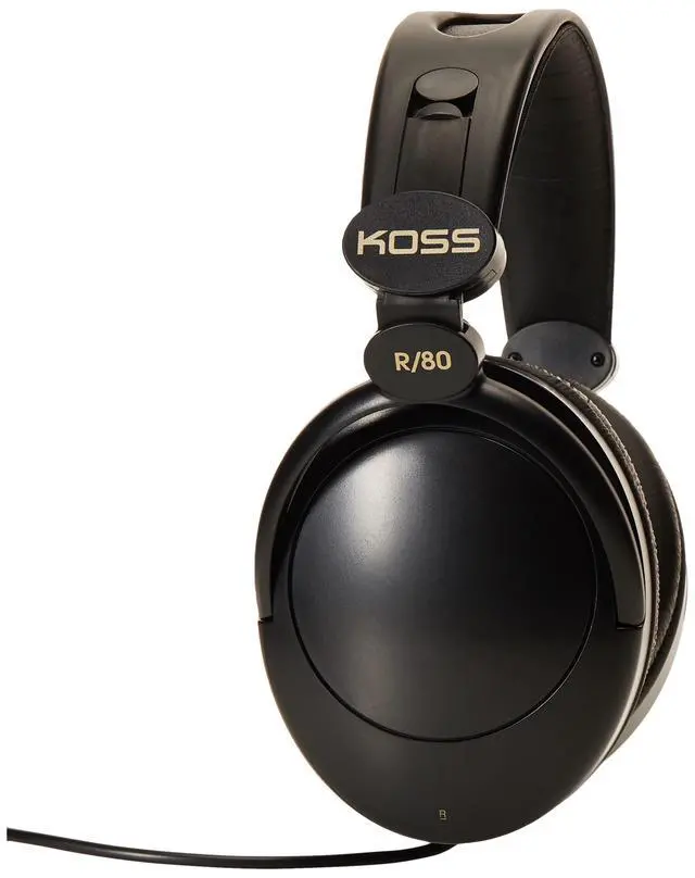 Alt view image 4 of 5 - 154336 R-80 Over Ear Headphones, Black