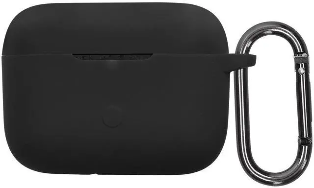 Main image of Cover for Marshall Motif II ANC Case - Silicone Cover for Earbuds Charging Case - Protective Headphone Holder with Carabiner Clip - Black