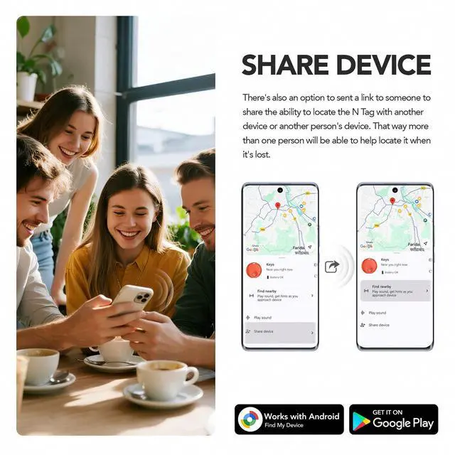 Alt view image 6 of 6 - 2025Upgraded Air Tracker for Android Phone,Anriod Tag for Google Find My Device APP (Find Hub), Finder for Suitcase,Backpack,Purse,Keys, Luggage,Replaceable BatteryNOT for iOS (Red)