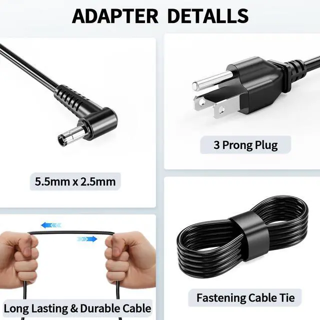 Alt view image 2 of 6 - 120W 150W 180W Laptop Charger Fit for MSI GF63 GF65 GS66 GS75 Stealth