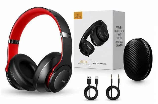 Main image of 2-in-1 Bluetooth Headphones & Wireless Speaker, Bluetooth 5.3 Over Ear Headphones with Microphone, TF Card Playback, Dual 40mm Drivers, 3 EQ Modes, 18H Playtime, USB-C Charging, Gift Ready