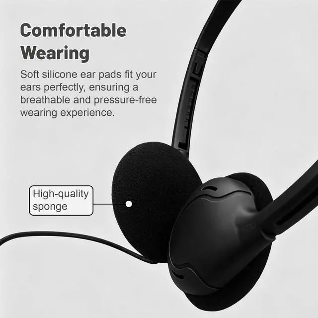 Alt view image 5 of 7 - USB-C Headphones Bulk 20 Pack, Black | Bulk Pack, Suitable for Classroom & School, For Children & Teenagers, Compatible with Pad & Smartphones