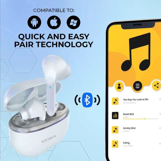 Alt view image 3 of 6 - Noise-Canceling Earbuds w/Charging Case | Noise Canceling, Transparency Modes, Smart Tracking, Bluetooth Auto Pairing | 10 Hour Playtime, USB-C Rechargeable (White)
