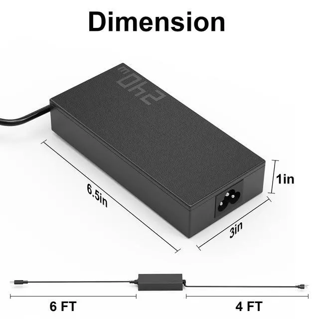 Alt view image 5 of 7 - 240W 20V 12A AC Adapter for ASUS Laptop ROG Zephyrus G16 GU605 G14 GA403 TUF Gaming A14 A16 FA401UM FA401KM FA608WP FA608UM Charger ADP-240EB B ADP-240EB C Power Supply
