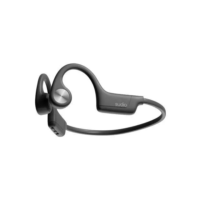 Alt view image 3 of 6 - B2 Wireless Earphones with Bluetooth 5.3, Bone Conduction Technology, Microphones, Spatial Sound by Dirac Virtuo, Up to 7.5 Hours Playtime, Quick Charge, IPX5 Water Resistance (Black)