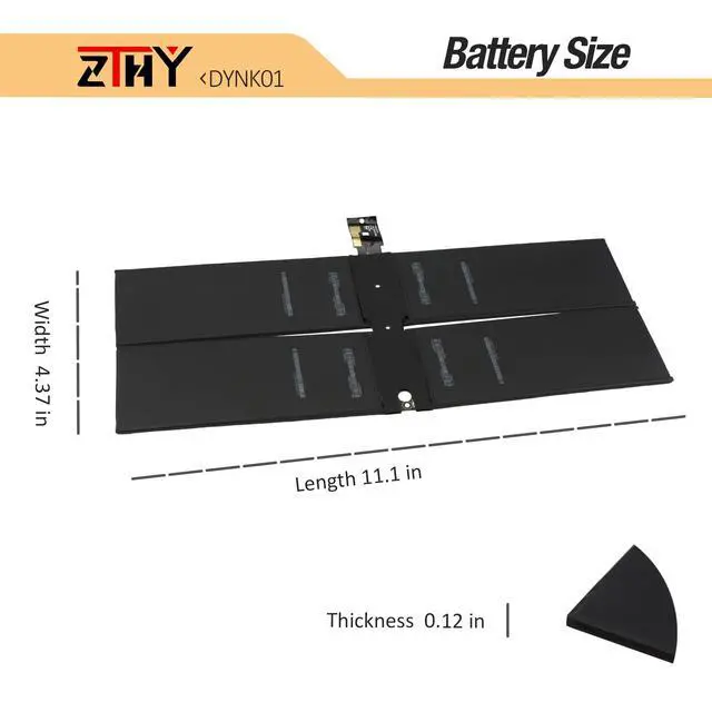 Alt view image 7 of 7 - G3HTA036H Battery Replacement for Microsoft Surface 1st Gen 1769 2017 | for Surface Laptop 1782 13.5'' 2-LQN-00004 KSR-00001 DAG-00003 DYNK01 Battery 7.57V 45.2Wh 5970mAh 4-Cell