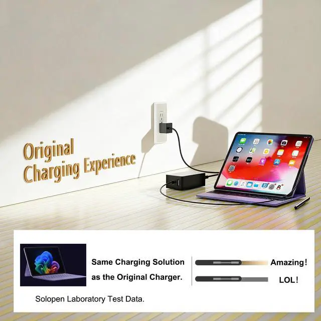 Alt view image 3 of 7 - Replacement Charger 65W for Microsoft Surface | USB-A