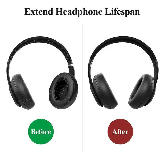 Alt view image 3 of 3 - Replacement Parts for Beats Studio 3 - Headband and Hinge Replacement for Studio 3 (A1914) Wired & Wireless Headphones, Repair Kit, Matte Black Headband and Hinge