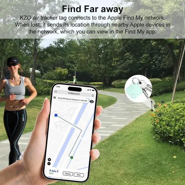 Alt view image 5 of 6 - Bluetooth Tracker Tag with Extra Battery, Work with Apple Find My (iOS Only, Not for Android), Item Finder for Keys, Backpack, Suitcase, Wallet, Luggage, Black (Colorful, 4 Pack)