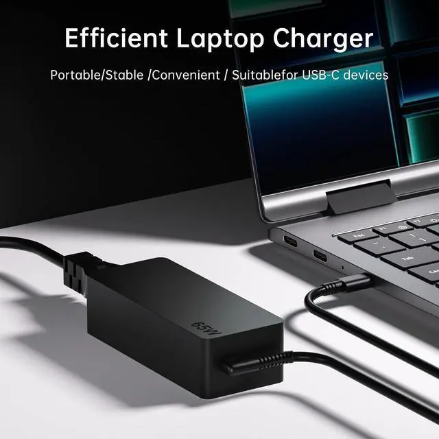 Alt view image 5 of 7 - Laptop Charger Type C, 65w USB C Charger fit for Lenovo Thinkbook/Charomebook/Yoga/Thinkpad/Ideapad, Fast Charging AC Adapter Computer PC Chager