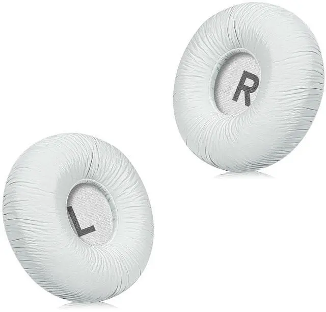 Main image of Replacement Ear Pads for JBL Tune 600BTNC/660NC/T600BT/670NC - Protein Leather (Textured PU Leather) with Memory Foam - White