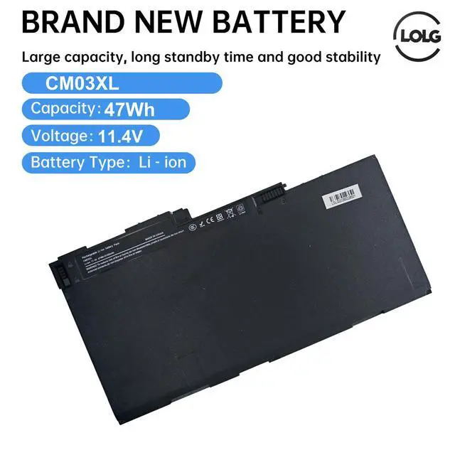 Alt view image 3 of 6 - CM03XL Battery fit HP EliteBook 740 745 750 755 840 845 850 855 G1 G2 Series, fit HP ZBook 14 15u, P/N: HSTNN-DB4Q HSTNN-L11C-5 HSTNN-LB4R 717376-001 CM03 CM03050XL Notebook Laptop Battery
