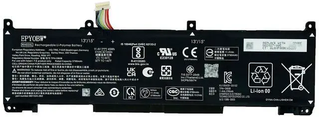Main image of RH03XL Laptop Battery 45Wh HSTNN-OB1T HSTNN-DB0B HSTNN-IB9P | Compatible with HP ProBook 430 440 445 450 455 630 640 650 G8 G9 / EliteBook 630 640 645 650 655 830 G10 Series HSTNN-IB9Q
