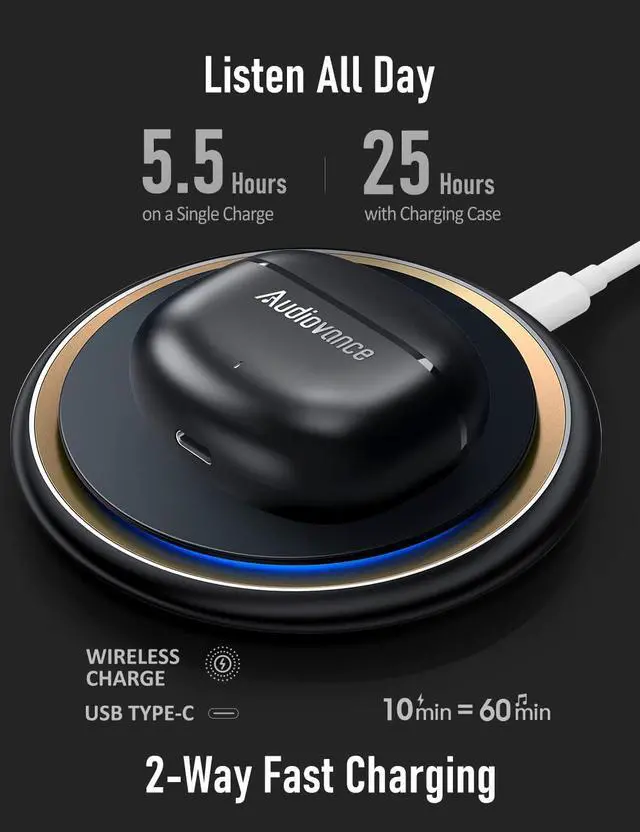 Alt view image 6 of 6 - Euphony 301 Wireless Earbuds Bluetooth in Ear Headphones | Secure & Comfort Fit, Premium Sound, ENC Noise Isolation for Calling, Ear Buds for iPhone Galaxy Pixel & More Android
