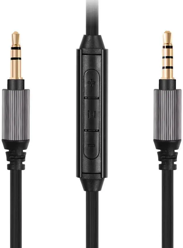 Main image of WH-1000XM5 Audio Cable Compatible with Sony WH-1000XM4/XM3 MDR-1AM2 Technica ATH-M50xBT ATH-ANC7B Headphones,in-line mic Control Extension Aux Cord 4.9ft w/mic