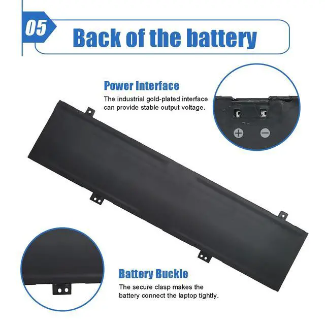 Alt view image 7 of 7 - 76Wh C41N2101 Battery Replacement for ASUS ROG Zephyrus G14 GA402 GA402R GA402RJ GA402RK GA402NJ TUF Dash F15 FX517ZC FX517ZR Series (Type-A)