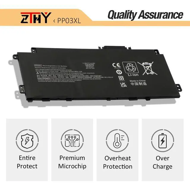 Alt view image 5 of 7 - PP03XL PV03XL Battery Replacement for HP Pavilion 13-bb 14-dk 14-dv 14-dw | 13-bb0xxx 13-bb1xxx 14-dk0xxx 14-dk1xxx 13t-bb 13t-bb100 14t-dv 14t-dv100 14t-dv200 HP X360 14-dw0xxx 14m-dw0xxx 14m-dw1000