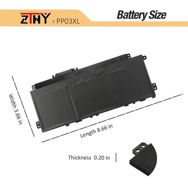 Alt view image 7 of 7 - PP03XL PV03XL Battery Replacement for HP Pavilion 13-bb 14-dk 14-dv 14-dw | 13-bb0xxx 13-bb1xxx 14-dk0xxx 14-dk1xxx 13t-bb 13t-bb100 14t-dv 14t-dv100 14t-dv200 HP X360 14-dw0xxx 14m-dw0xxx 14m-dw1000