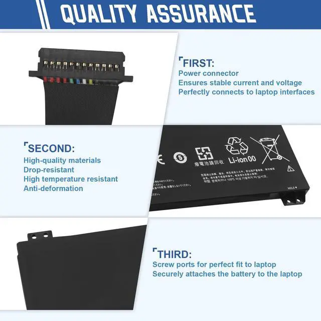 Alt view image 5 of 7 - L22C4PC0 Laptop Battery Replacement for Lenovo Legion Pro 5 16ARX8 16IRX8 | 16IRX9 Legion Pro 7 16IRX8 16IRX8H 16ARX8H 16IRX9H ThinkBook 16p G4 IRH L22B4PC0 L22D4PC0 L22X4PC0 L22M4PC0 15.44V 80Wh