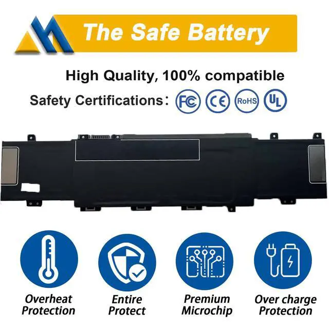 Alt view image 3 of 6 - TI04XL m24563-005 Laptop Battery Replacement for Hp Envy 17-CH 17-CH0000NB 17-CH0027UR 17M-CH 17M-CH0013DX Series HSTNN-IB9T M24563-005 TI04055XL M24420-1C1 55.67Wh/3500mAh