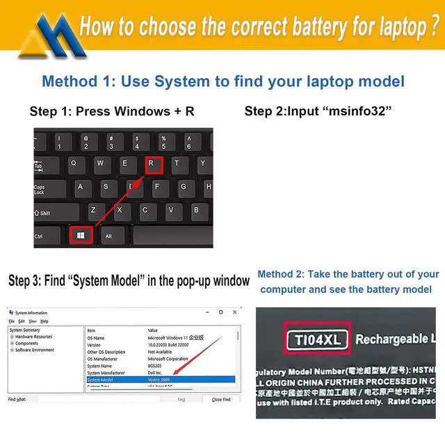 Alt view image 6 of 6 - TI04XL m24563-005 Laptop Battery Replacement for Hp Envy 17-CH 17-CH0000NB 17-CH0027UR 17M-CH 17M-CH0013DX Series HSTNN-IB9T M24563-005 TI04055XL M24420-1C1 55.67Wh/3500mAh