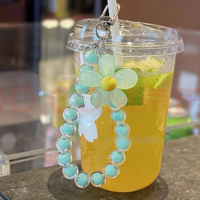 Alt view image 4 of 6 - Cute Case for Airpods Pro 3 Lovely Charm, Curly Wave Green Flower | Girls Kawaii Cover, for Airpods Pro 3th Generation, Girly Floral Keychain, Aesthetic Design, Woman Elegant Case