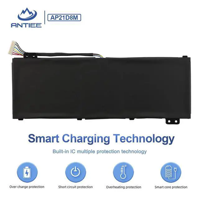 Alt view image 5 of 7 - AP21D8M Laptop Battery Replacement for Acer Nitro 5 AN515-46 AN515-47 | AN515-58 AN515-58-56CL, Nitro 16 AN16-51, Nitro V 15 ANV15-51 Series 15.4V 57.48Wh 3733mAh