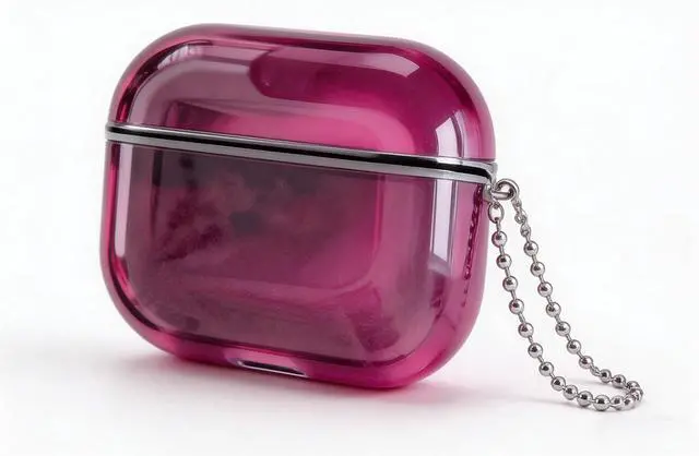 Main image of for AirPods Pro 3 Case Quicksand Liquid Glow Sand Case Luxury Glow in The Darkness Noctiluncent Liquid Luminous Protective Cover with Keychain for Men and Women, Black Purple