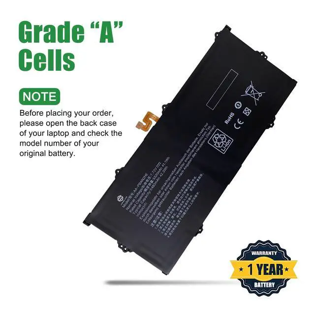 Alt view image 4 of 6 - AA-PBAN2HE Laptop Battery Replacement for Samsung Galaxy Book Go 340XDA NP340XLA Series Notebook Black 7.72V 42.3Wh 5480mAh