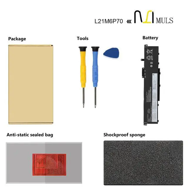Alt view image 6 of 7 - L21M6P70 L21L6P70 Laptop Battery for Lenovo ThinkPad P16 Gen 1/ Gen 2 | SB10W51994 5B10W51893 SB10W51995 5B10W51894 11.52V 8120mAh 94Wh 6-Cell with Tools Office work, Online study, Business trip