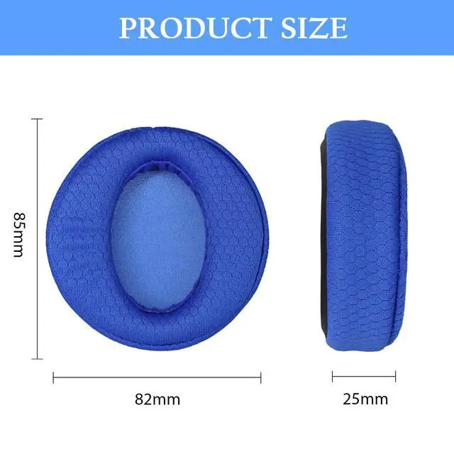 Alt view image 7 of 7 - Earpads for Sony MDR-XB950BT XB950B1 XB950N1 XB950AP Headphones | Extra Durable Ear CushionsReplacement Ear pads with Breath Mesh & Memory Foam,Comfortable and Breathable (Blue)