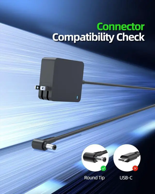 Alt view image 2 of 7 - AC Charger Fit for Asus RT-AC5300 AC5300 RT-AC88U AC88U RT-AC87U RT-AC87R RT-AC3200 RT-AC3100 AC3100, Fit for ROG Rapture GT-AC5300 GT-AX11000 Gaming Routers Power Supply Cord