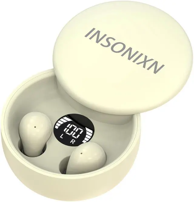 Main image of SK26 Sleep Earbuds for Sleeping Invisible Headset,Wireless Bluetooth Earphone,Smallest Tiny Earbuds Hidden Headphones Small Ears Sleep Buds(Khaki)