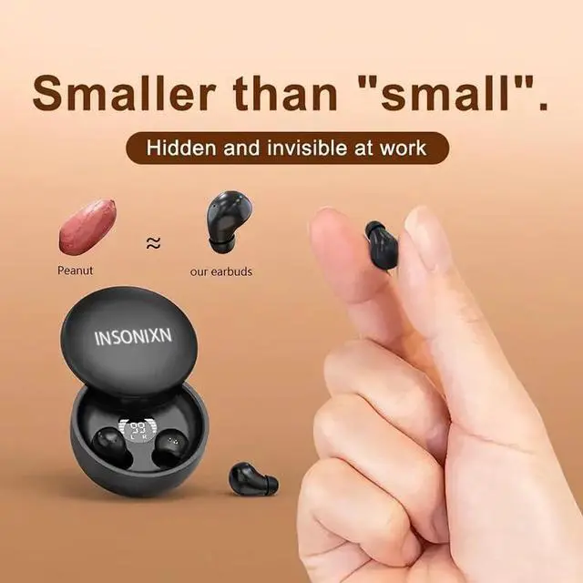 Alt view image 2 of 3 - SK26 Sleep Earbuds for Sleeping Invisible Headset,Wireless Bluetooth Earphone,Smallest Tiny Earbuds Hidden Headphones Small Ears Sleep Buds(Black)