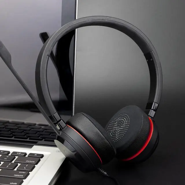 Alt view image 6 of 6 - Cooling Gel Replacement Ear Cushions for Jabra Evolve 65(65UC/65MS), 20(20SE/20UC/20MS), 30(US/II), 40(UC/MS) Headsets - Black