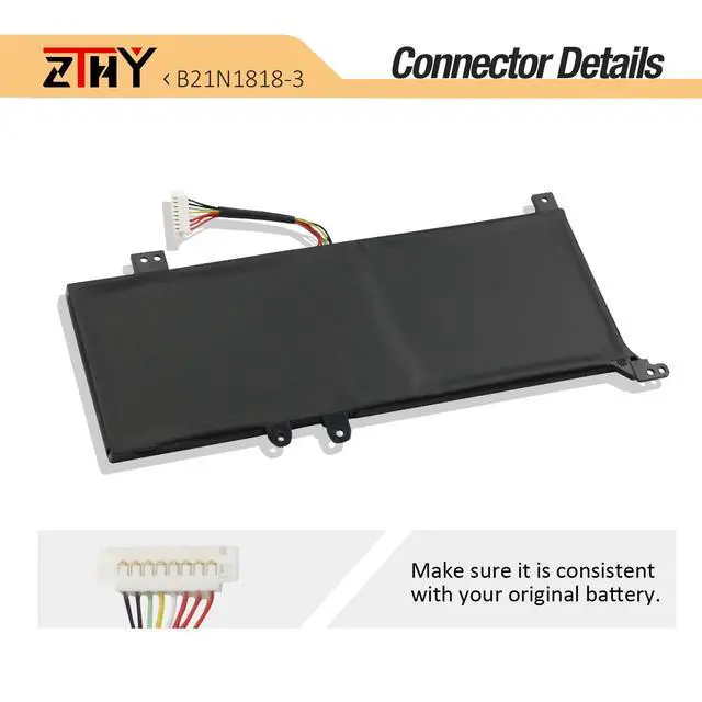 Alt view image 4 of 7 - B21N1818-3 B21N1818-2 Laptop Battery Replacement for Asus VivoBook X509 | D509 F509 M509 A509DA D509DA F509FA M509DA X509FL X509MA X515EA X515JA X515EAU R565EA X415 F545 F515EA F515JA F515M F515MA
