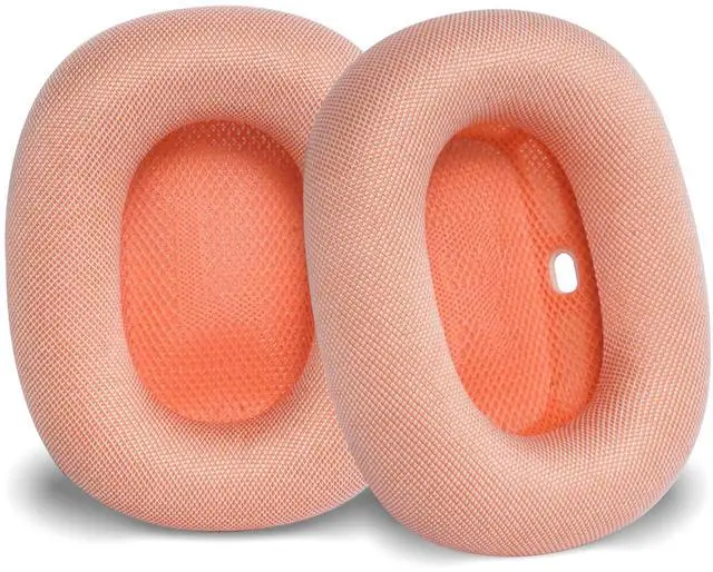 Main image of Ear Cushions Earpads for AirPods Max 1 & 2, Orange | Upgraded Super Magnetic Snap, Mesh Fabric, Simple Quick Install, Noise Isolation, Enhanced Durability, Ergonomic, Acoustic Ac