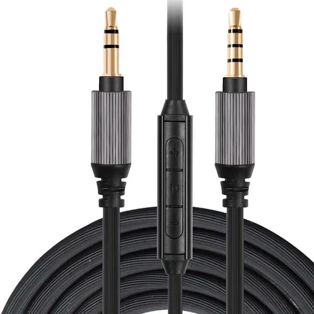 Alt view image 6 of 6 - WH-1000XM5 Audio Cable Compatible with Sony WH-1000XM4/XM3 MDR-1AM2 Technica ATH-M50xBT ATH-ANC7B Headphones,in-line mic Control Extension Aux Cord 4.9ft w/mic