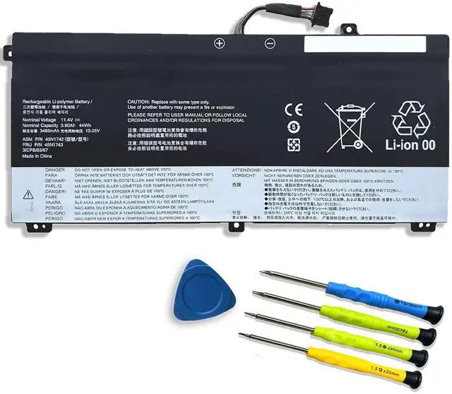Main image of 45N1742 45N1740 45N1741 45N1743 00NY639 Laptop Battery Replacement for Lenovo ThinkPad T550 T550s T560 W550 W550s P50S Type 20CK 20CJ 20FH 20FJ 20E2 Series SB10K12721 3ICP/7/61/70 3ICP7/62/66