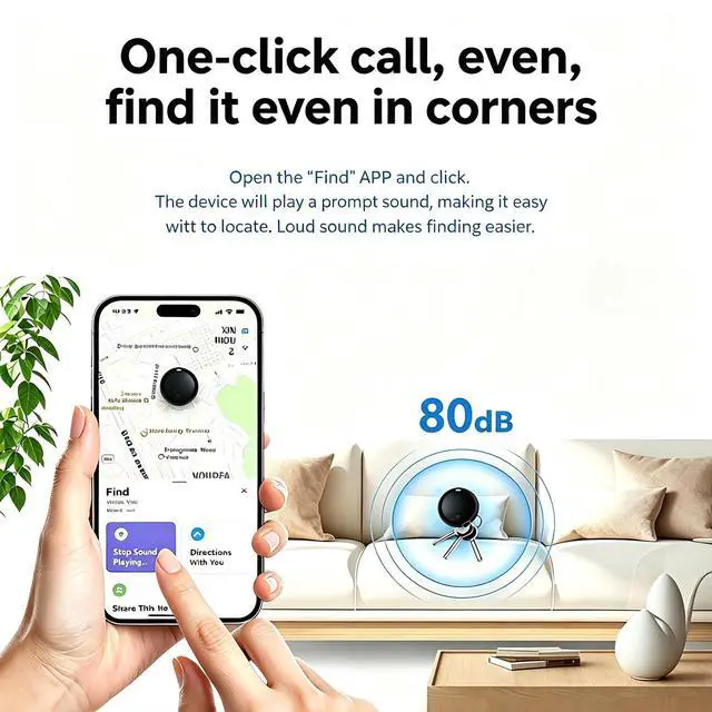 Alt view image 4 of 6 - GPS Tracker for Vehicles No Subscription, iOS & Android - 2 Pack | Real-Time Tracking IP67 Waterproof, Undetectable Car Tracker Tag, Compatible with Apple Find My & Google Find Hub for Pet Kid