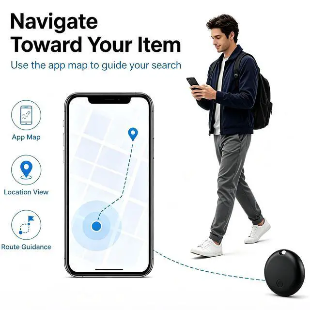 Alt view image 5 of 6 - GPS Tracker for Vehicles No Subscription, iOS & Android - 2 Pack | Real-Time Tracking IP67 Waterproof, Undetectable Car Tracker Tag, Compatible with Apple Find My & Google Find Hub for Pet Kid