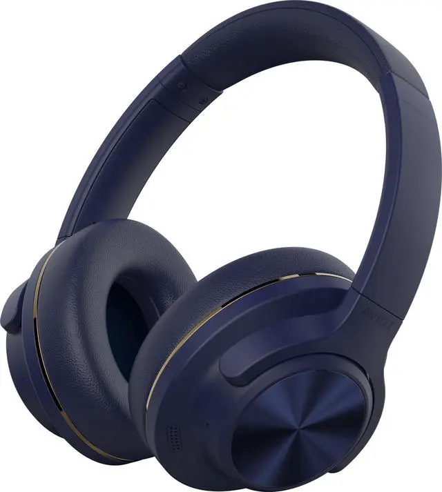 Main image of WA-V1 High-Resolution Wireless Headphones with Adaptive Hybrid Noise Cancelling | Up to 120 Hours Playback | Superior Sound Quality and Comfort | Foldable Design (Navy)