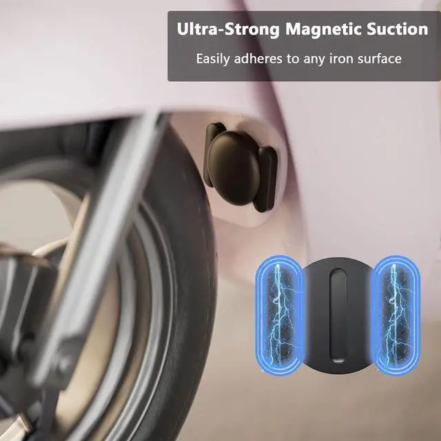 Alt view image 4 of 6 - Car GPS Tracking Device for Vehicles,Cars etc,2PCS Real Time GPS Tracker for Car Work with Find My (iOS Only),Tracking Devices for Cars Hidden with Magnetic Case,No Monthly Fee (Black)