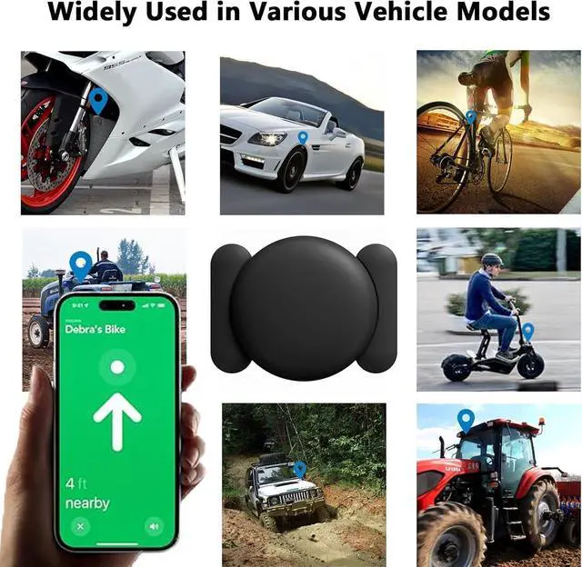 Alt view image 6 of 6 - Car GPS Tracking Device for Vehicles,Cars etc,2PCS Real Time GPS Tracker for Car Work with Find My (iOS Only),Tracking Devices for Cars Hidden with Magnetic Case,No Monthly Fee (Black)